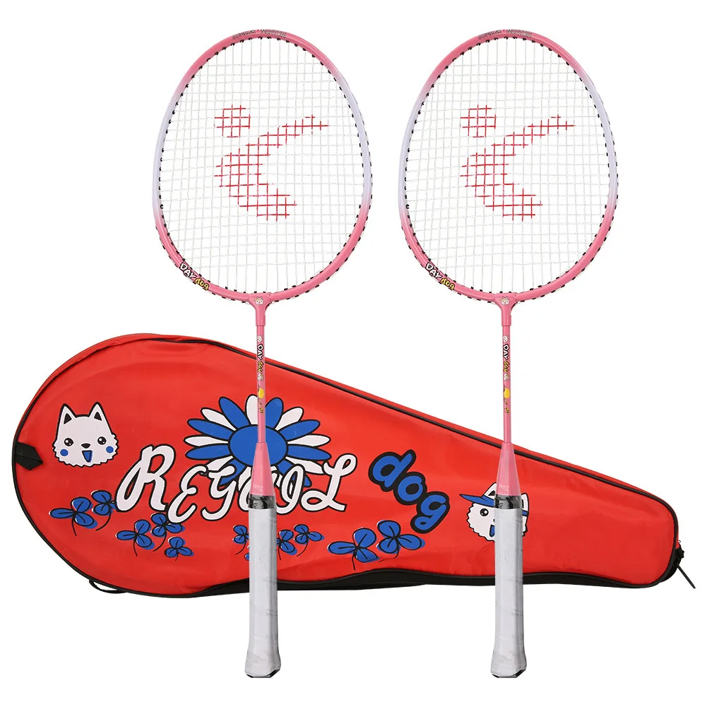 A Pair Aluminium Alloy Cartoon Children Badminton Racket Outdoor Sports Leisure Toy(Pink ) Badminton Racket Badminton Racket
A Pair Aluminium Alloy Cartoon Children Badminton Racket Outdoor Sports Leisure Toy(Pink ) Badminton Racket Badminton Racket