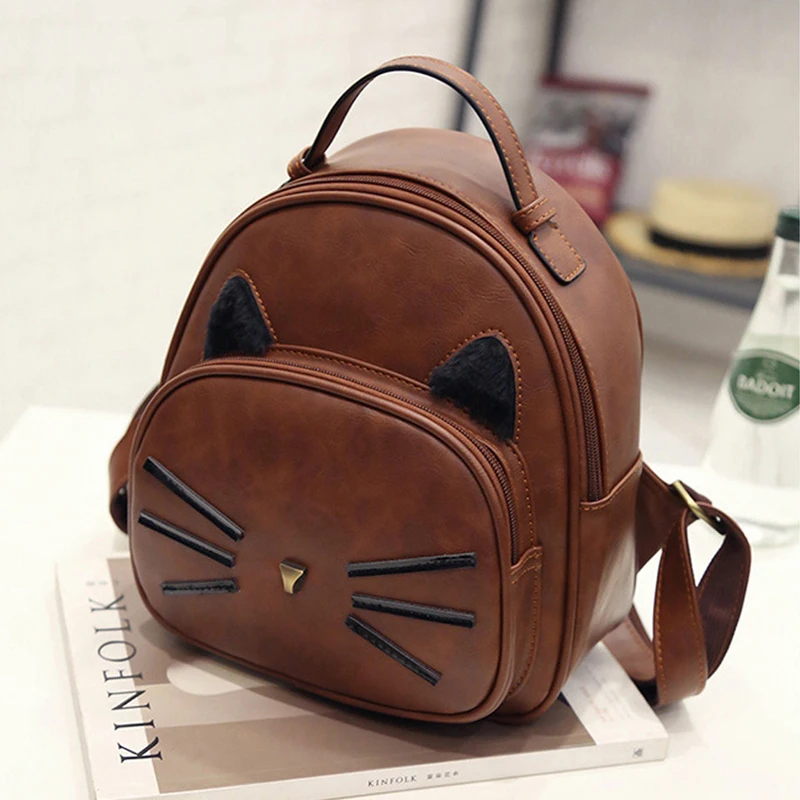 New High Quality Women Girl Backpack Cute Cat Beard Travel Rucksack Backpack School Bag 4 Color
New High Quality Women Girl Backpack Cute Cat Beard Travel Rucksack Backpack School Bag 4 Color