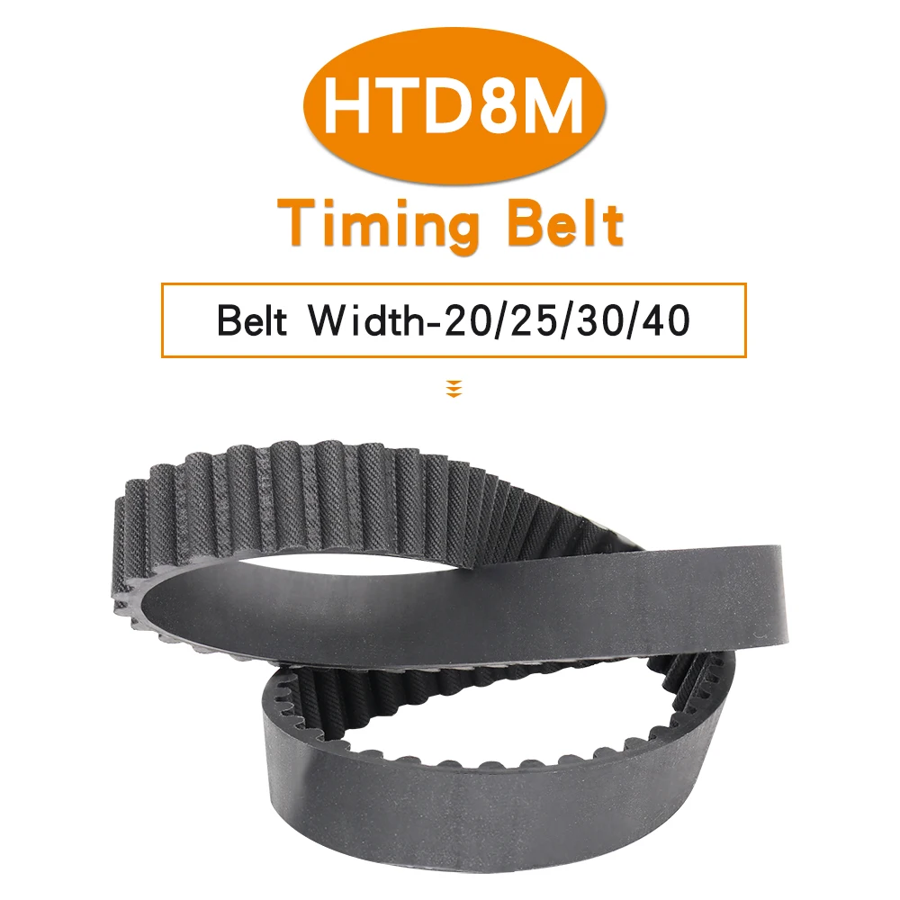 Transmission Belt HTD8M-1144/1152/1160/1168/1176/1184/1192/1200/1208/1216/1224 Closed Loop Timing Belt Width 20/25/30/40 mm
Transmission Belt HTD8M-1144/1152/1160/1168/1176/1184/1192/1200/1208/1216/1224 Closed Loop Timing Belt Width 20/25/30/40 mm