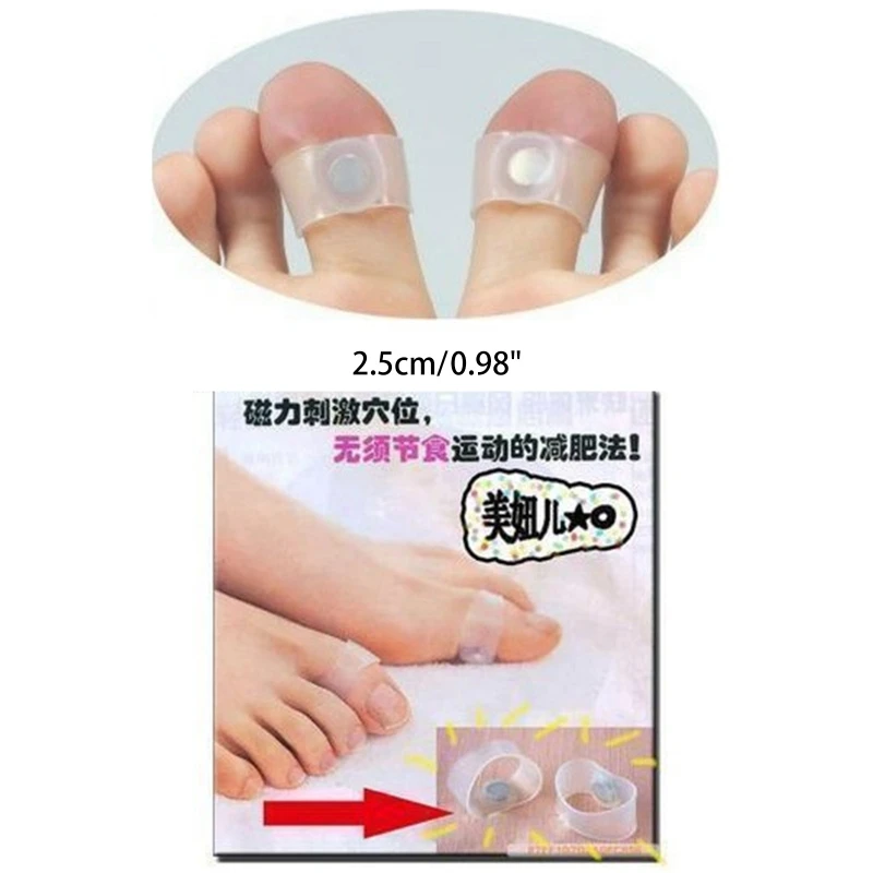2x/Set Body Toe Rings Multifunctional Magnetic Toe Rings Burning Fat Keep Fitness Toe Rings Silicone Toe Ring for Unisex
2x/Set Body Toe Rings Multifunctional Magnetic Toe Rings Burning Fat Keep Fitness Toe Rings Silicone Toe Ring for Unisex