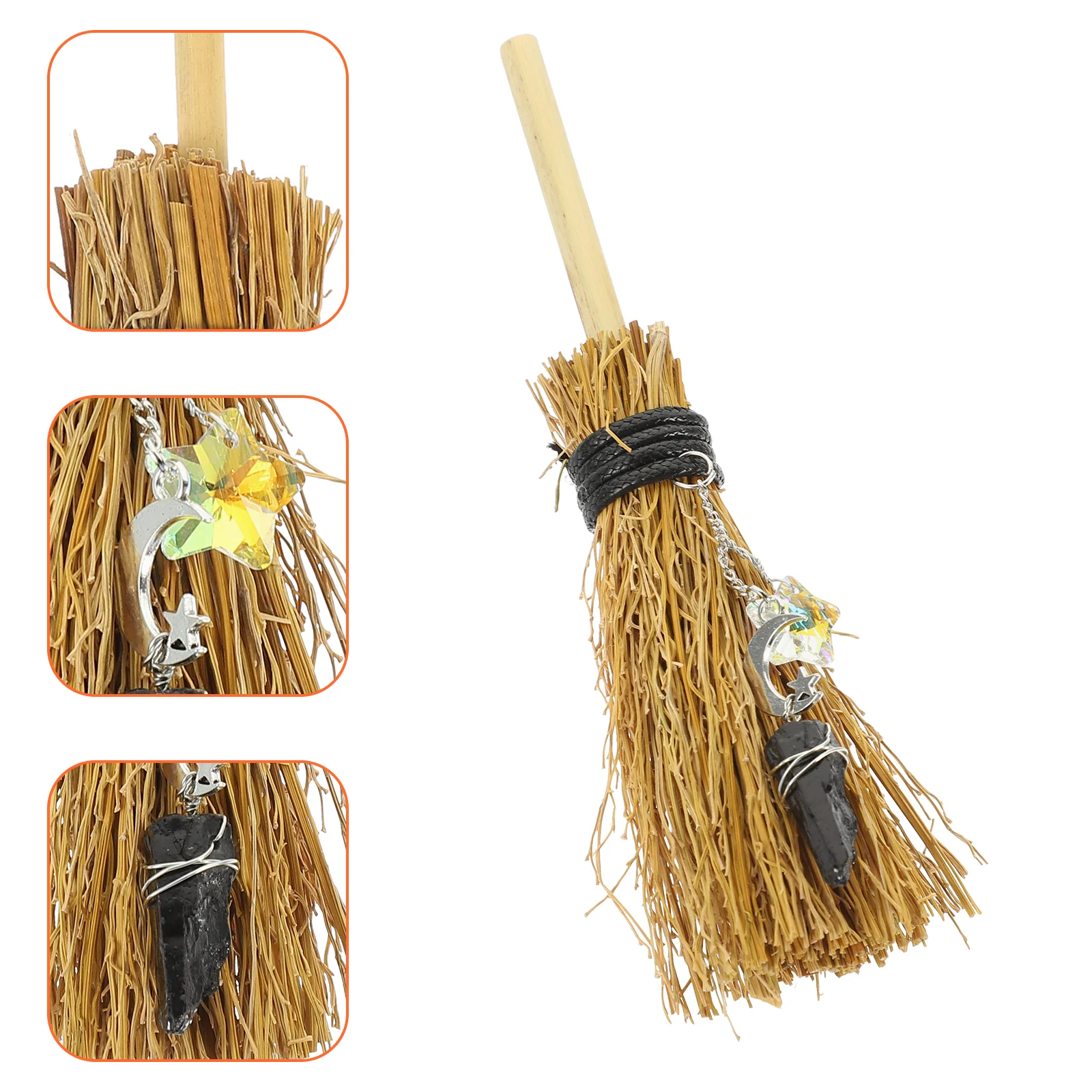 Witch Broom Pendant Car Accessory Mini Natural Miniature Accessories Charms Automotive Hanging Witches Small Whisk
Witch Broom Pendant Car Accessory Mini Natural Miniature Accessories Charms Automotive Hanging Witches Small Whisk