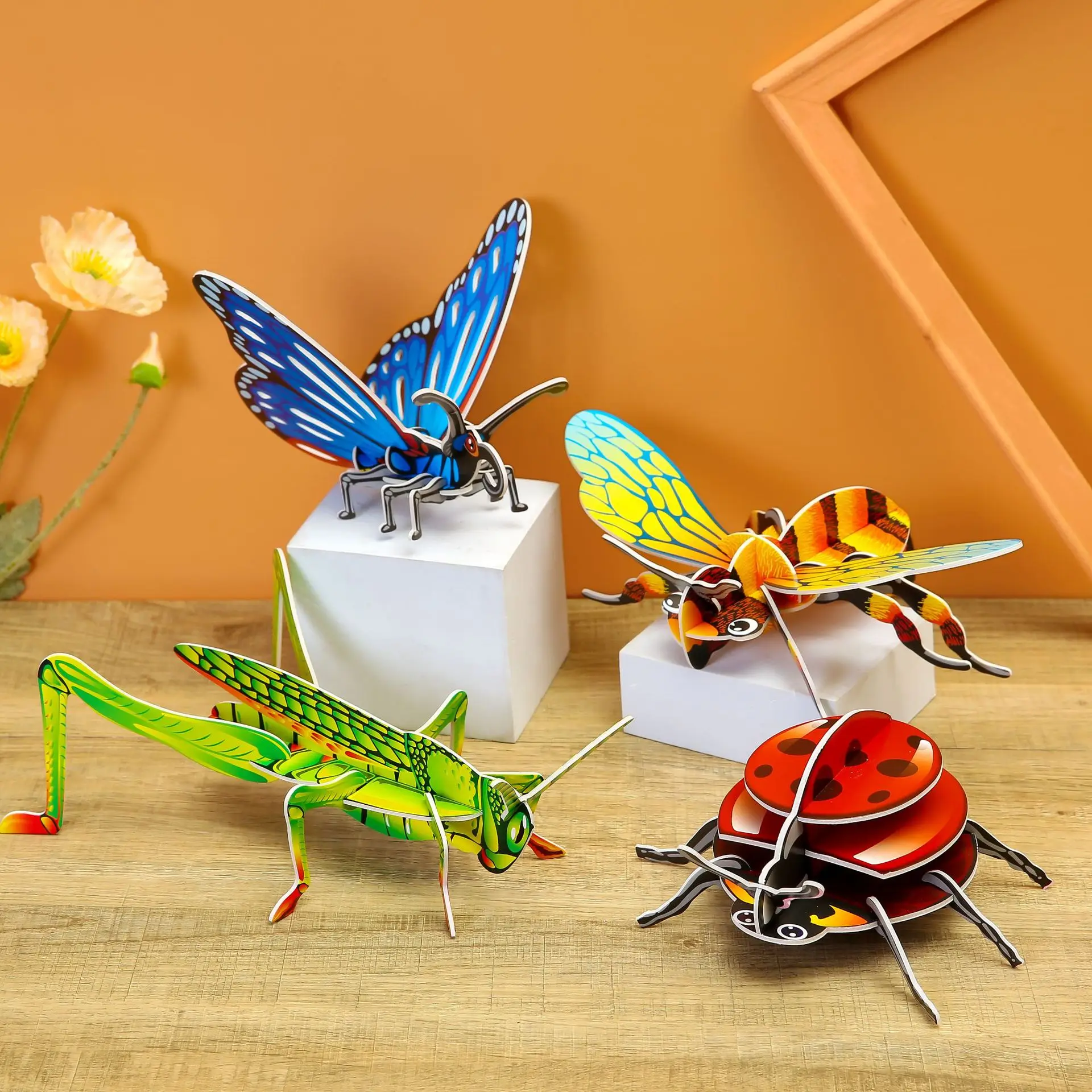 Insects 3D Paper Three-dimensional Puzzle Kindergarten Craft Diy Children's Early Education Educational Toys
Insects 3D Paper Three-dimensional Puzzle Kindergarten Craft Diy Children's Early Education Educational Toys