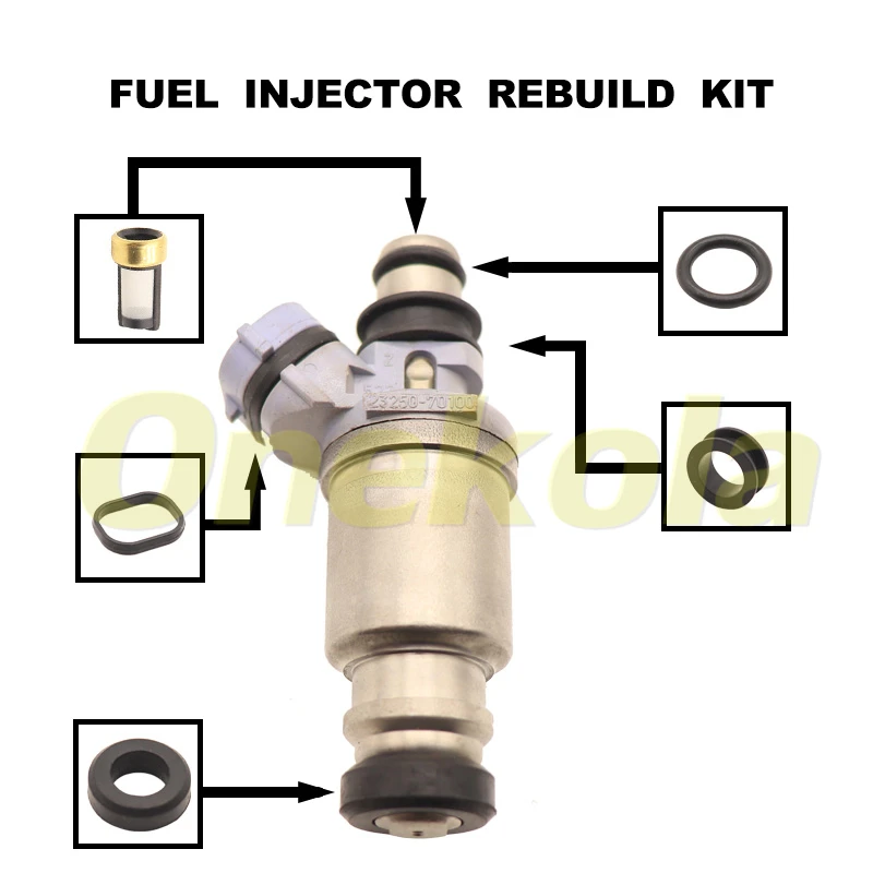 Fuel Injector Service Repair Kit Filters Orings Seals Grommets for CROWN CRESTA CHASER 1G-FE 23209-70100 23250-70100
Fuel Injector Service Repair Kit Filters Orings Seals Grommets for CROWN CRESTA CHASER 1G-FE 23209-70100 23250-70100