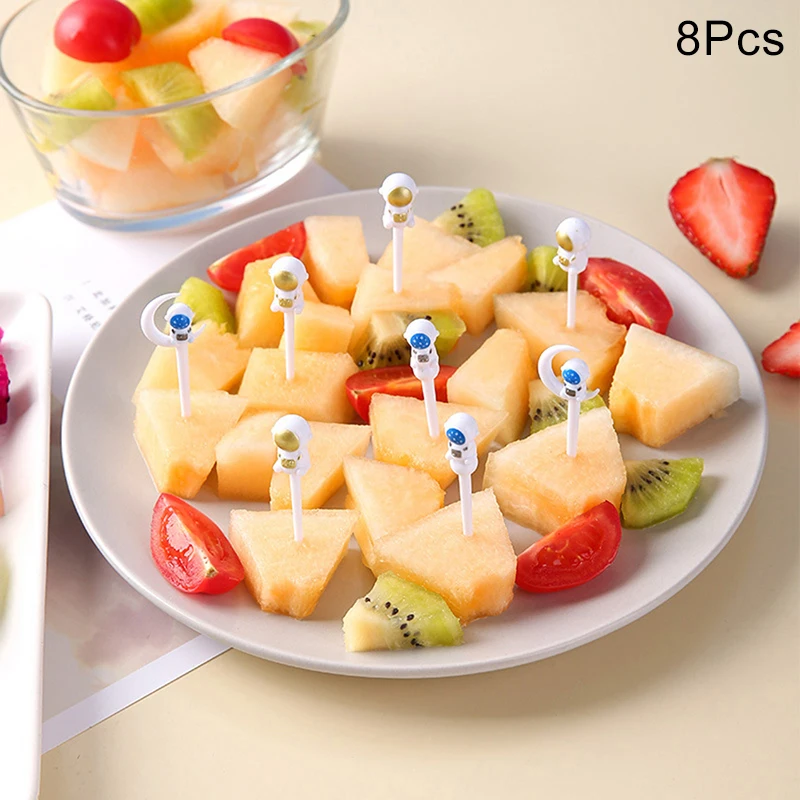 8Pcs Astronaut Fruit Fork Kids Snack Dessert Decoration Forks Toothpick Lunch Salad Decoration Accessories Cake Picks
8Pcs Astronaut Fruit Fork Kids Snack Dessert Decoration Forks Toothpick Lunch Salad Decoration Accessories Cake Picks