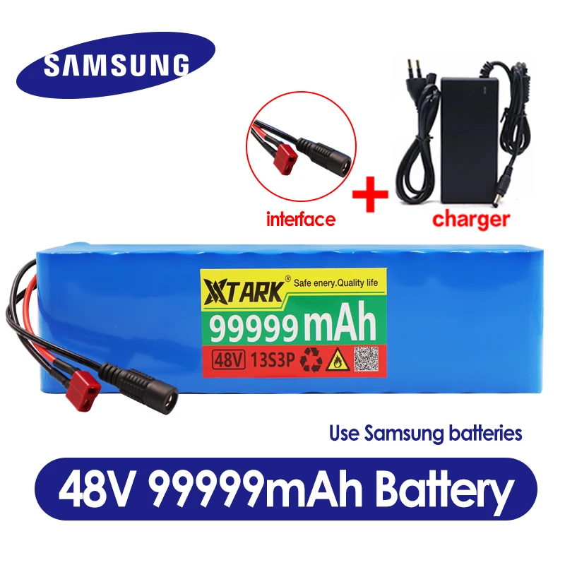 13S3P 48V 100Ah 1000W 99999mAh Li-ion Battery Pack Electric Bike Scooter with BMS
13S3P 48V 100Ah 1000W 99999mAh Li-ion Battery Pack Electric Bike Scooter with BMS