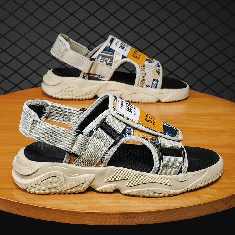 Summer Fashion Shoes Men Mesh Sandals Soft Buckle Non-slip Lightweight Outdoor Breathable Men's Casual Comfort Beige Beach Shoes
Summer Fashion Shoes Men Mesh Sandals Soft Buckle Non-slip Lightweight Outdoor Breathable Men's Casual Comfort Beige Beach Shoes