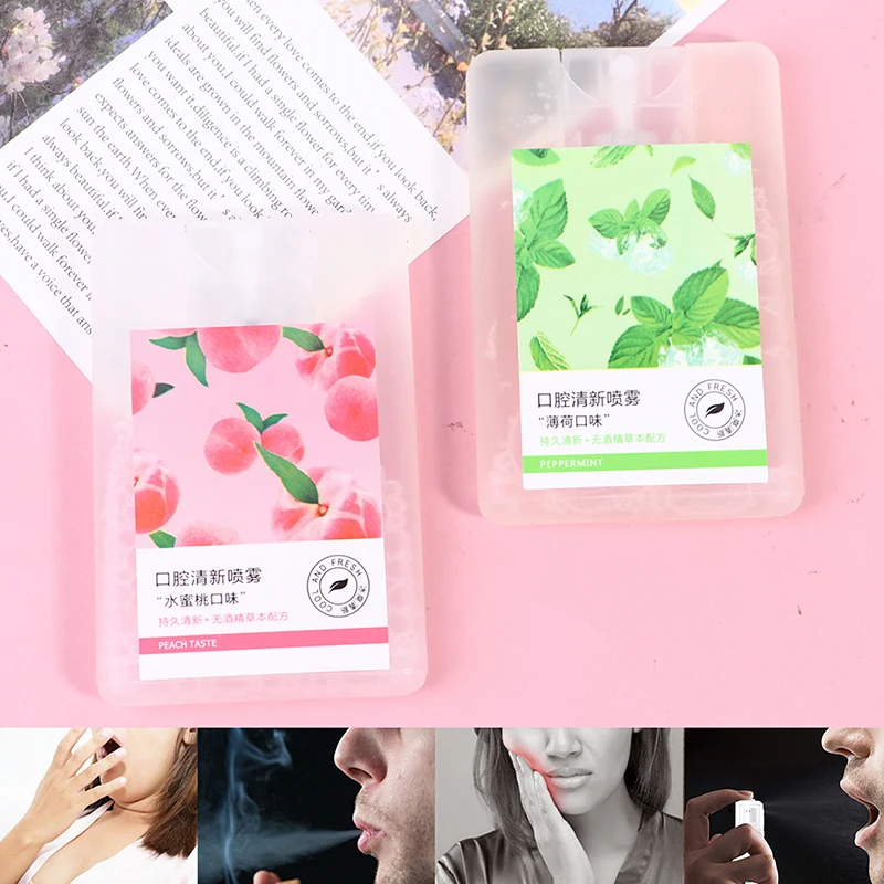 20ml Fruity Breath Refreshing Spray Ice Mint Blackcurrant Peach Flavor Odor Halitosis Treatment Liquid Mouth Freshener Care
20ml Fruity Breath Refreshing Spray Ice Mint Blackcurrant Peach Flavor Odor Halitosis Treatment Liquid Mouth Freshener Care