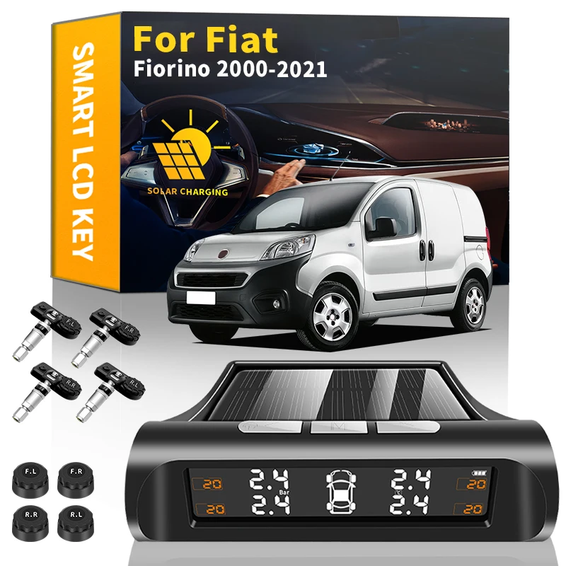 Car TPMS Tyre Pressure Monitoring System Solar Power Digital LCD Display Auto Security Alarm Systems For Fiat Fiorino 2000-2021 
Car TPMS Tyre Pressure Monitoring System Solar Power Digital LCD Display Auto Security Alarm Systems For Fiat Fiorino 2000-2021