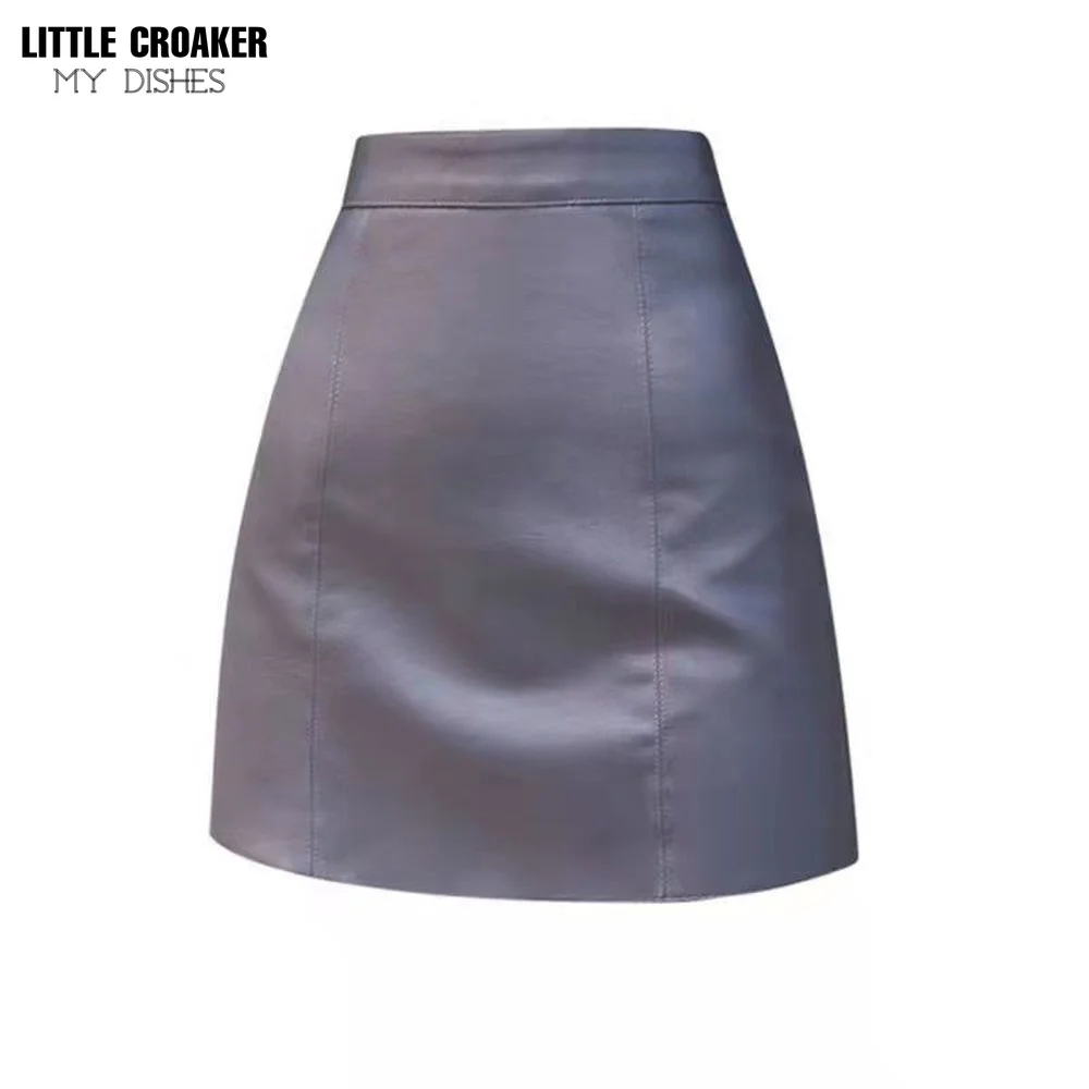 

New Summer PU Sexy Skirt for Girl Bottoms Short Skater Fashion Pleated Skirt Dance Gold Silver Mini Skirt Women XXLalt Clothes