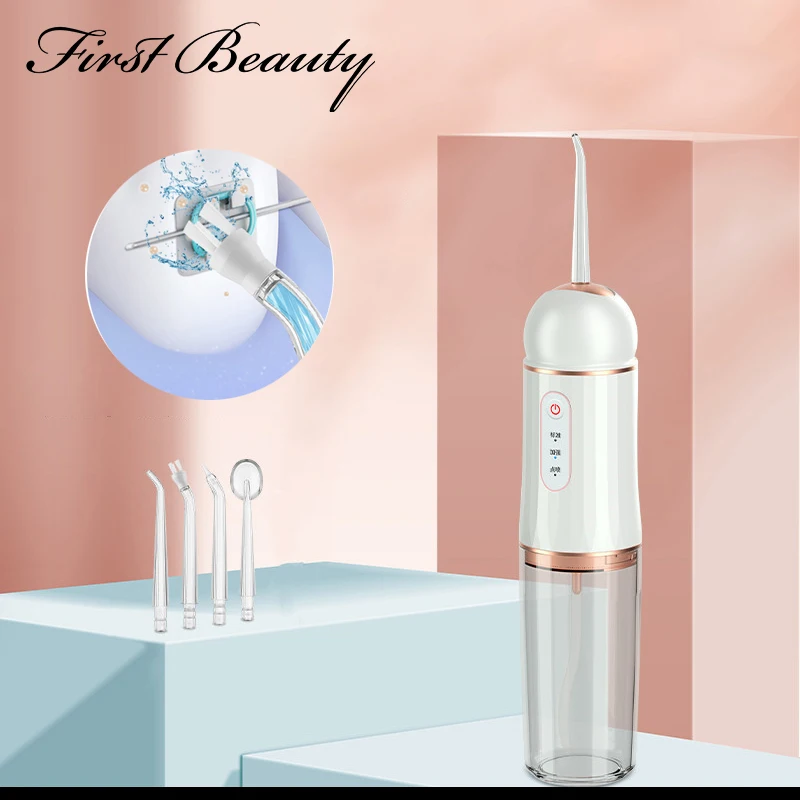 Oral Irrigator Dental Water Jet Cordless Portable Power Water Flosser With 4 Irrigator Nozzles Dental Teeth Whitening Cleaner
Oral Irrigator Dental Water Jet Cordless Portable Power Water Flosser With 4 Irrigator Nozzles Dental Teeth Whitening Cleaner