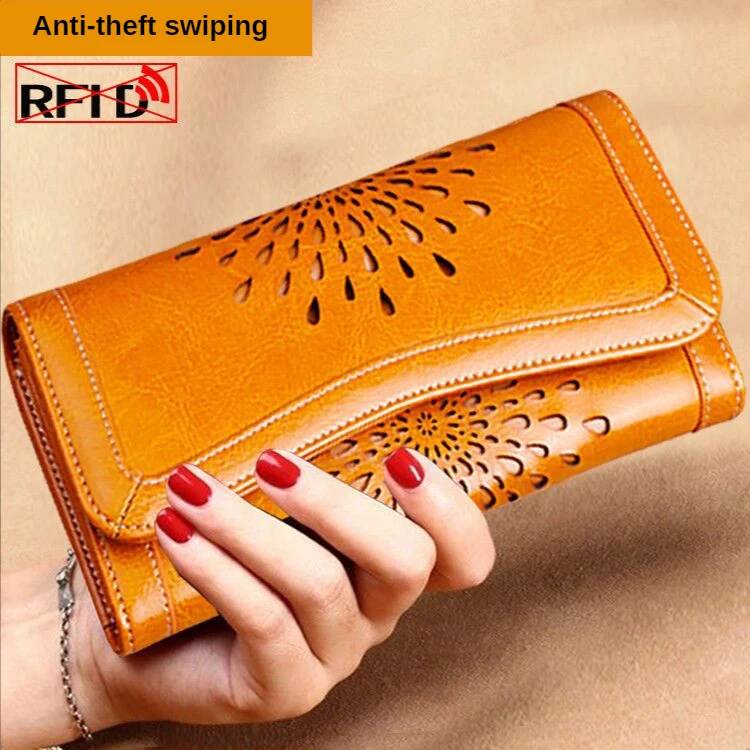 Genuine Leather Wallets for Women Hollow Out Pattern Retro Long Wallet Leaves Pouch for Women Coin Purse Card Holders Clutch
Genuine Leather Wallets for Women Hollow Out Pattern Retro Long Wallet Leaves Pouch for Women Coin Purse Card Holders Clutch