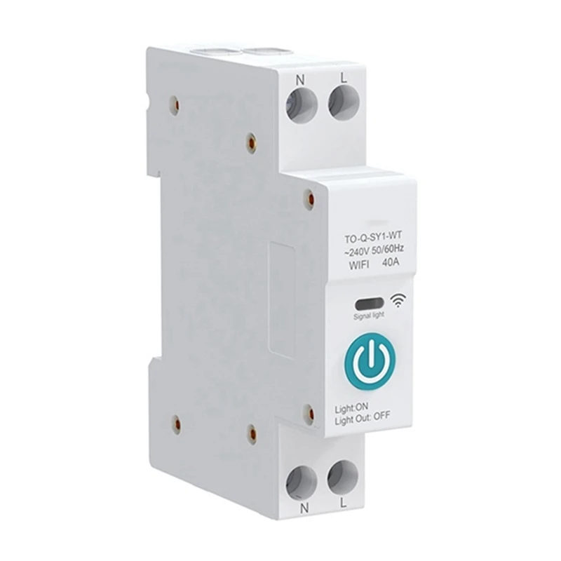 TUYA WIFI Circuit Breaker Smart Circuit Breaker For Smart Home Wireless Remote Control Switch (White No Metering 10A)
TUYA WIFI Circuit Breaker Smart Circuit Breaker For Smart Home Wireless Remote Control Switch (White No Metering 10A)