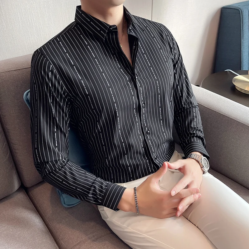New Brand Clothing Men Spring High Quality Casual Long Sleeve Shirt /Male Slim Fit Stylish Korean Striped Shirt Plus Size S-4XL
New Brand Clothing Men Spring High Quality Casual Long Sleeve Shirt /Male Slim Fit Stylish Korean Striped Shirt Plus Size S-4XL
