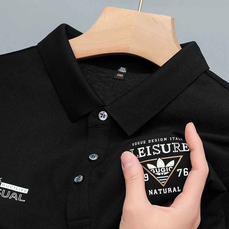 High Grade Mercerized Cotton Men's Polo Shirt 2023 Summer New Lapel Print T-Shirt British Casual Sports Short Sleeved Clothing
High Grade Mercerized Cotton Men's Polo Shirt 2023 Summer New Lapel Print T-Shirt British Casual Sports Short Sleeved Clothing