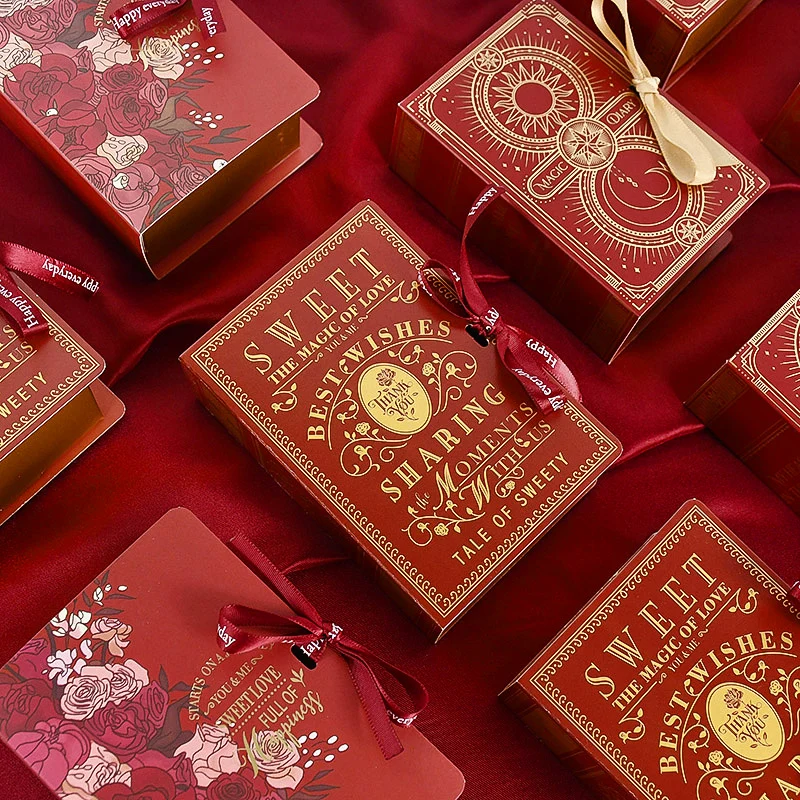 5Pcs Creative Book Shape Candy Boxes with Ribbon Baby Shower Wedding Favors Gift Box Home Birthday Party Decoration Supplies
5Pcs Creative Book Shape Candy Boxes with Ribbon Baby Shower Wedding Favors Gift Box Home Birthday Party Decoration Supplies