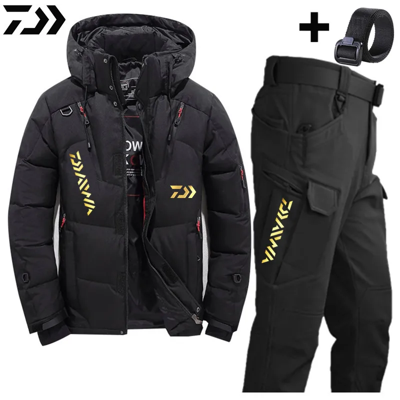 Мужские зимние парки с капюшоном Daiwa, уличные толстые теплые парки с подкладкой, одежда для рыбалки в стиле оверсайз, костюм для зимы, 20 градусов
Мужские зимние парки с капюшоном Daiwa, уличные толстые теплые парки с подкладкой, одежда для рыбалки в стиле оверсайз, костюм для зимы, 20 градусов