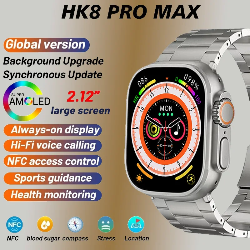 Новинка 2023, умные часы HK8 Pro Max, мужские часы серии 8, 49 мм, 2,12 дюйма, Яркое обновление, Rtae AMOLED экран, стандартные умные часы IWO для женщин + коробк...
Новинка 2023, умные часы HK8 Pro Max, мужские часы серии 8, 49 мм, 2,12 дюйма, Яркое обновление, Rtae AMOLED экран, стандартные умные часы IWO для женщин + коробк...