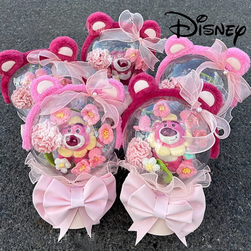 New Disney Anime Strawberry Bear Flower Bouquet Plush Stuffed Doll Kawaii Gift Box Rose Flower Cartoon Valentine's Day Gifts Gir
New Disney Anime Strawberry Bear Flower Bouquet Plush Stuffed Doll Kawaii Gift Box Rose Flower Cartoon Valentine's Day Gifts Gir