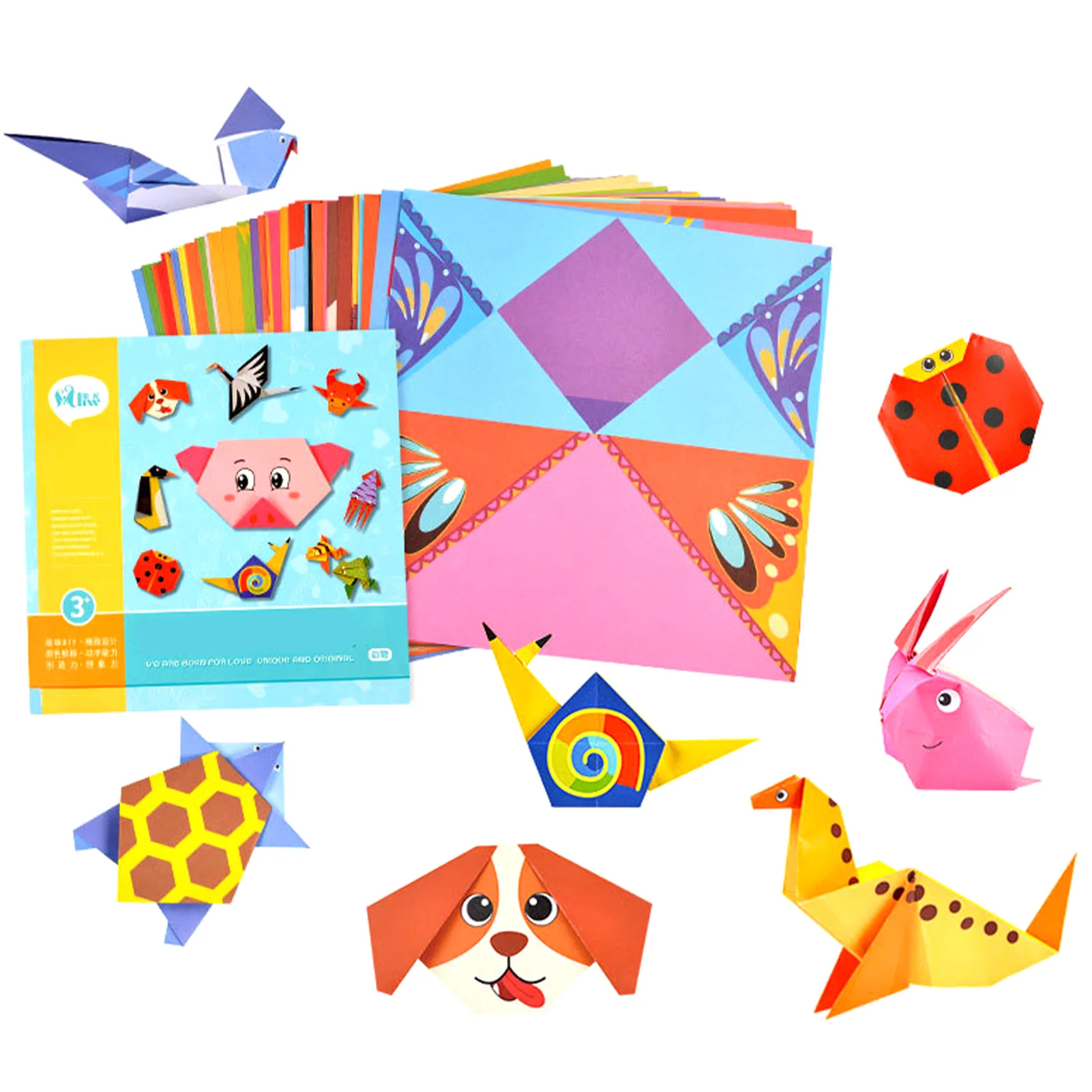 Montessori Toy Art Cartoon Home Early Learning Handcraft Paper DIY Funny Children 3D For Kids Materials Educational Origami Set
Montessori Toy Art Cartoon Home Early Learning Handcraft Paper DIY Funny Children 3D For Kids Materials Educational Origami Set