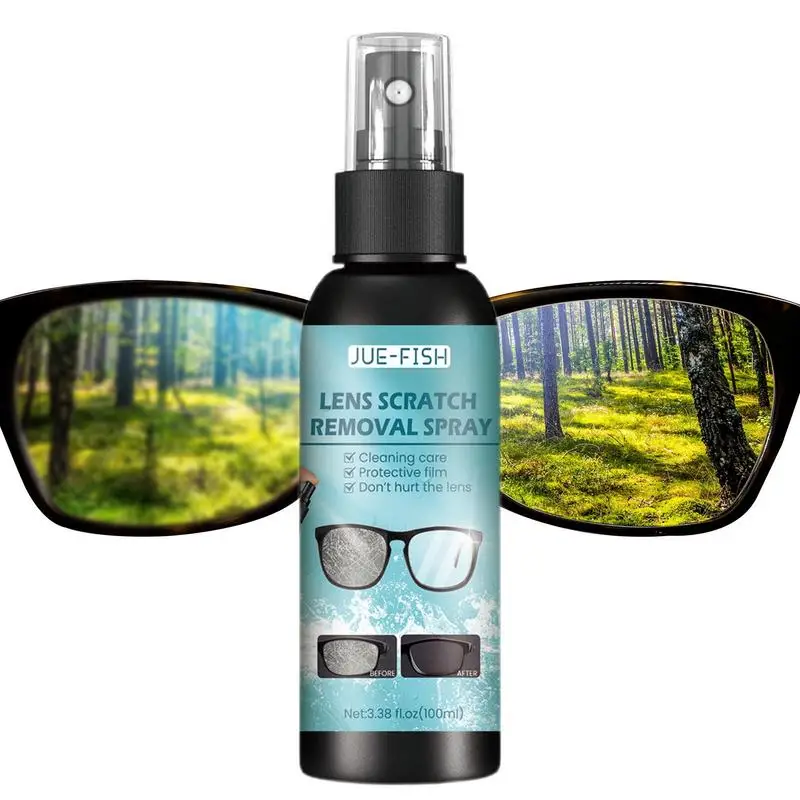 

Glasses Cleaner 100ml Eyeglass Scratch Removing Spray Repair Dirt Oil Removal Spray For Screen Optical Equipment Free Sunglasses