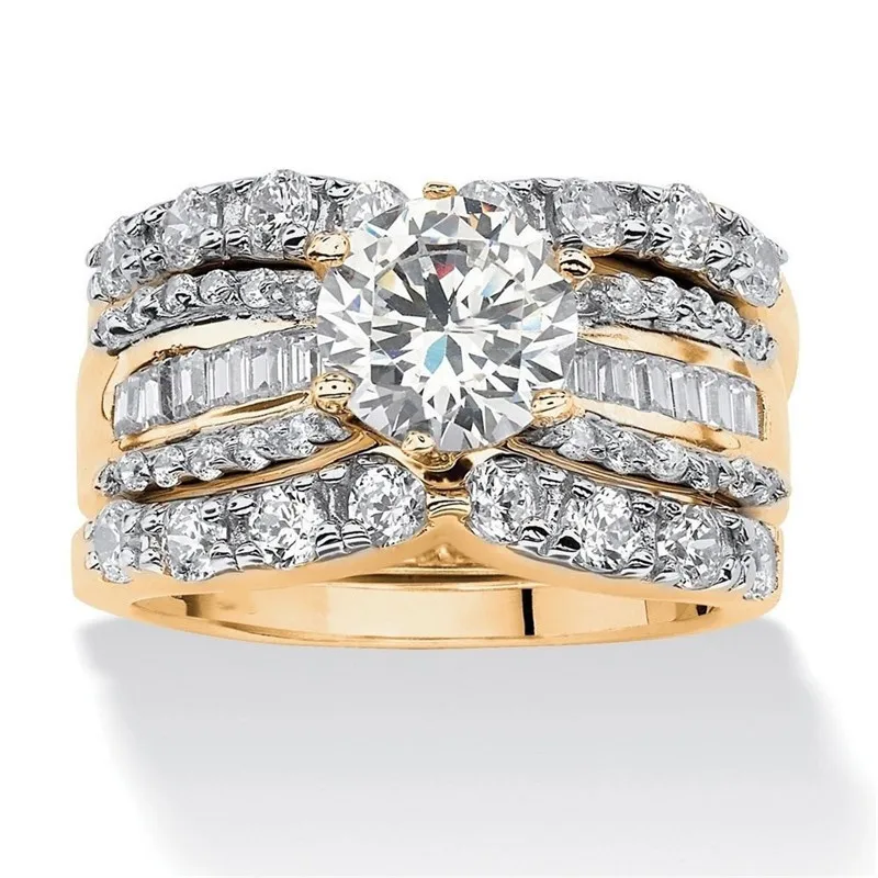 Ofertas 3 Pcs/Set Ladies Gold/Silver Color Inlaid White Zirconia Female Women Rings for Engagement Wedding Party
Ofertas 3 Pcs/Set Ladies Gold/Silver Color Inlaid White Zirconia Female Women Rings for Engagement Wedding Party