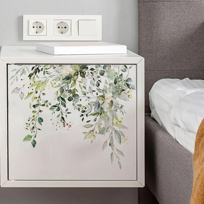 Green Plant Leaves Wall Sticker Bathroom Toilet Decor Living Room Cabinet Home Decoration Decals Beautify Self Adhesive Mural 1X
Green Plant Leaves Wall Sticker Bathroom Toilet Decor Living Room Cabinet Home Decoration Decals Beautify Self Adhesive Mural 1X
