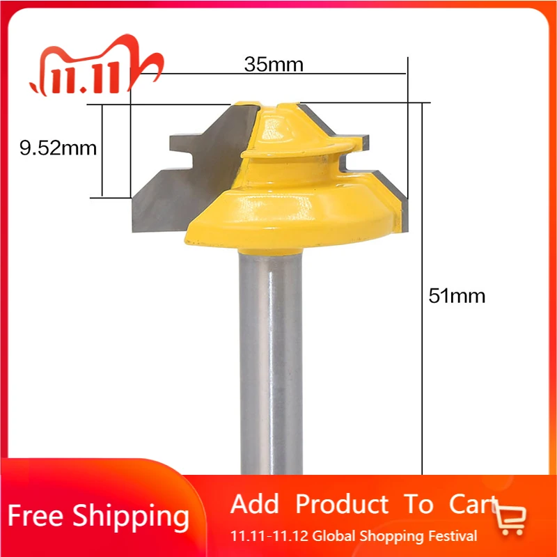 45 Degrees Yellow Carbide Router Bit Cutting Accessories Power Tool Attachments woodworking tools cricut tools cricut tools
45 Degrees Yellow Carbide Router Bit Cutting Accessories Power Tool Attachments woodworking tools cricut tools cricut tools
