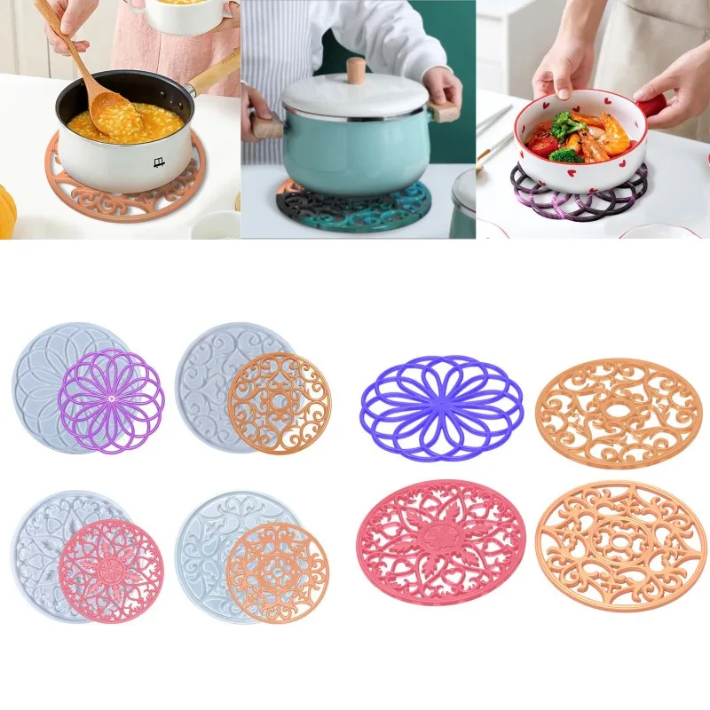 Hollow Coaster Silicone Mold Flower Round Epoxy Resin Table Tray Cup Mat Desktop Diy Crafts Home Decor Kitchen Accessories
Hollow Coaster Silicone Mold Flower Round Epoxy Resin Table Tray Cup Mat Desktop Diy Crafts Home Decor Kitchen Accessories