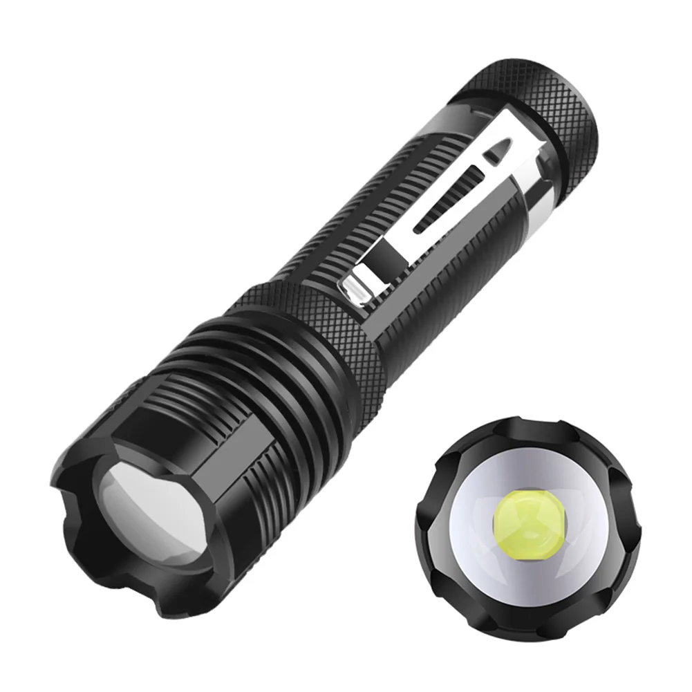 XHP50 LED Portable Telescopic Zoom Mini Flashlight Powerful High Brightness Torch Searchlight for Outdoor Hiking Camping Explora
XHP50 LED Portable Telescopic Zoom Mini Flashlight Powerful High Brightness Torch Searchlight for Outdoor Hiking Camping Explora