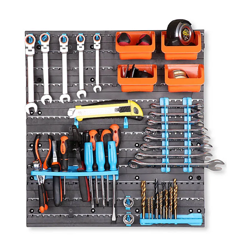 Ящик для инструментов, настенный ящик, ящик для классификации инструментов, пластиковая стойка для гаечных ключей, органайзер для хранения деталей, крючок
Ящик для инструментов, настенный ящик, ящик для классификации инструментов, пластиковая стойка для гаечных ключей, органайзер для хранения деталей, крючок