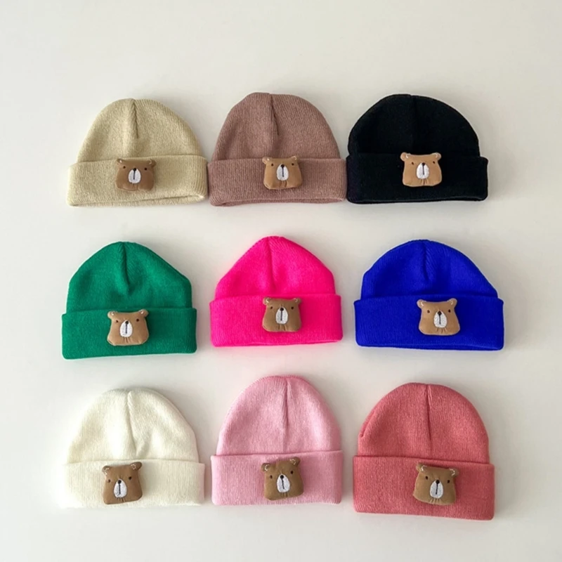 2023 Cartoon Bear Knitted Hat for Baby Boys Candy Color Animal Pattern Bonnet 
2023 Cartoon Bear Knitted Hat for Baby Boys Candy Color Animal Pattern Bonnet