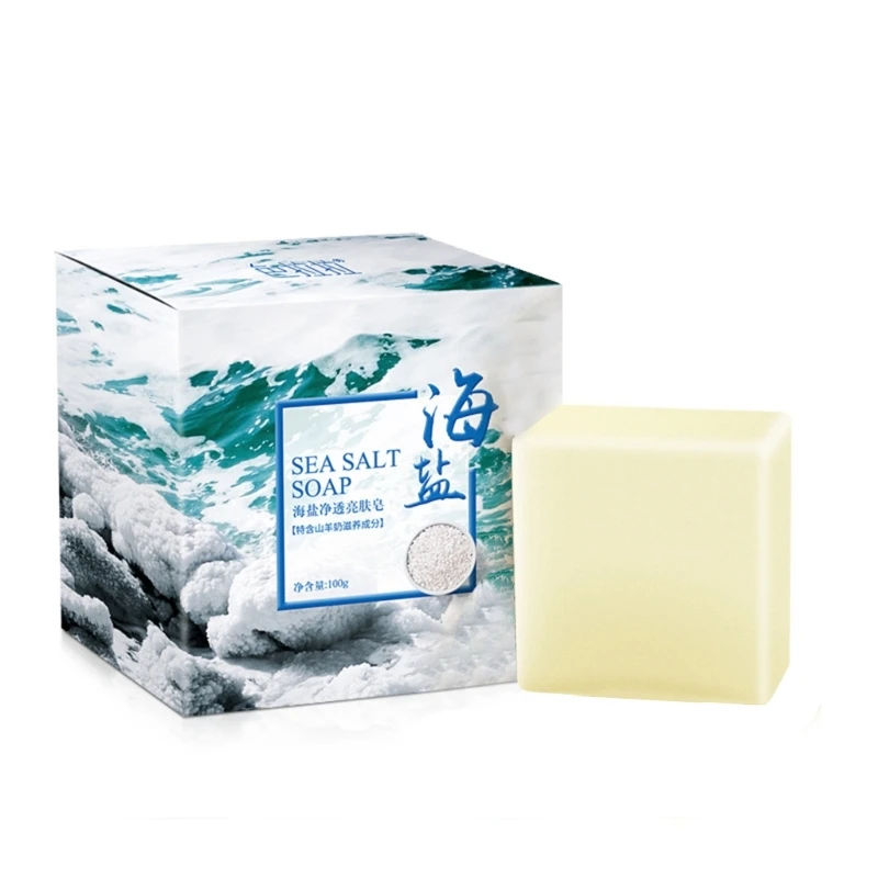 100g Sea Salt Handmade Soap Face Body Cleaning Goat Milk Anti-mite Oil Control
100g Sea Salt Handmade Soap Face Body Cleaning Goat Milk Anti-mite Oil Control