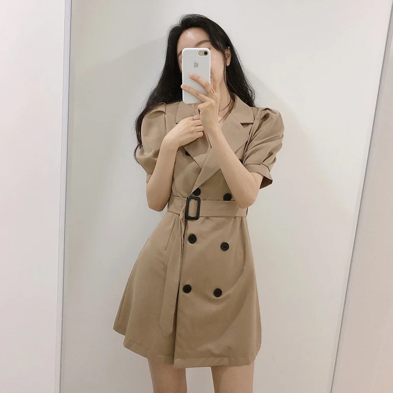 Hot New Design Korean Style High Street Womens Fashion Cute Elegant Office Lady Double Breasted Button Notched Mini Blazer Dress
Hot New Design Korean Style High Street Womens Fashion Cute Elegant Office Lady Double Breasted Button Notched Mini Blazer Dress