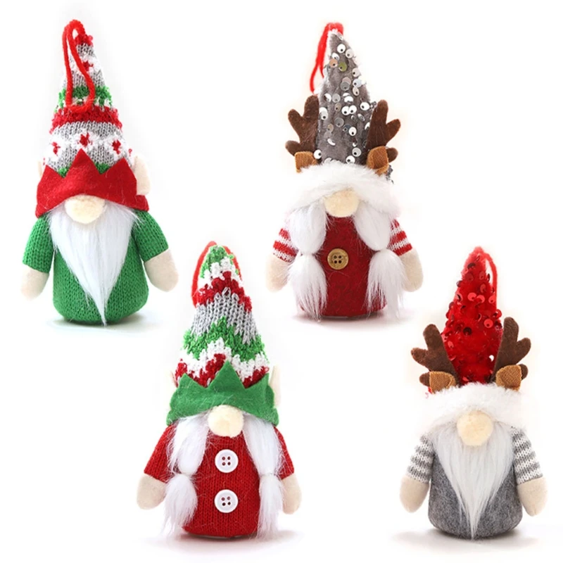 Christmas Tree Hanging Gnomes LED Light Ornaments Set of 4 Handmade Antlers Swedish Gnome Santa Elf Home Decorations Holiday
Christmas Tree Hanging Gnomes LED Light Ornaments Set of 4 Handmade Antlers Swedish Gnome Santa Elf Home Decorations Holiday