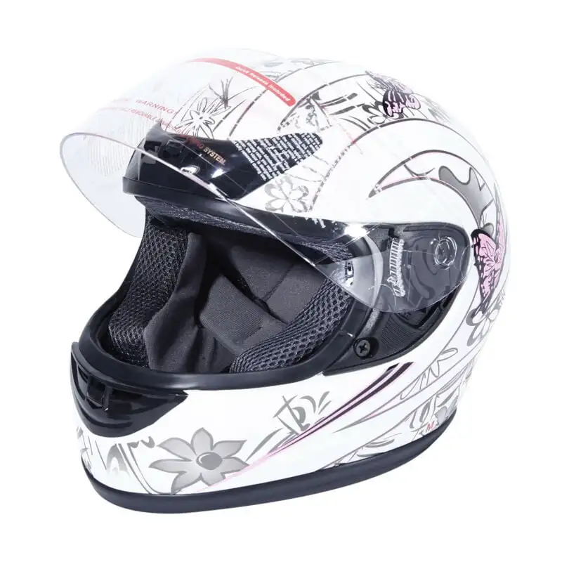 DOT Adult Full Face Motorcycle Helmet White Pink Butterfly with Flip Up Modular for Motocross Offroad Street Dirt Bike M Size
DOT Adult Full Face Motorcycle Helmet White Pink Butterfly with Flip Up Modular for Motocross Offroad Street Dirt Bike M Size