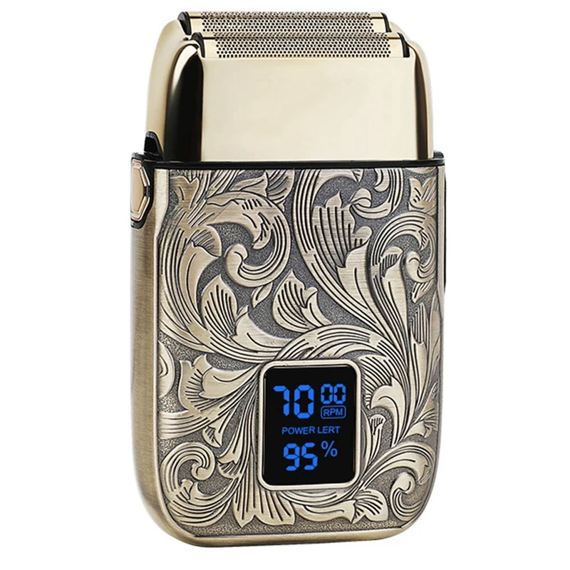 Retro Electric Shaver Rechargeable Razor Double Head Full Body Rinse USB Version
Retro Electric Shaver Rechargeable Razor Double Head Full Body Rinse USB Version