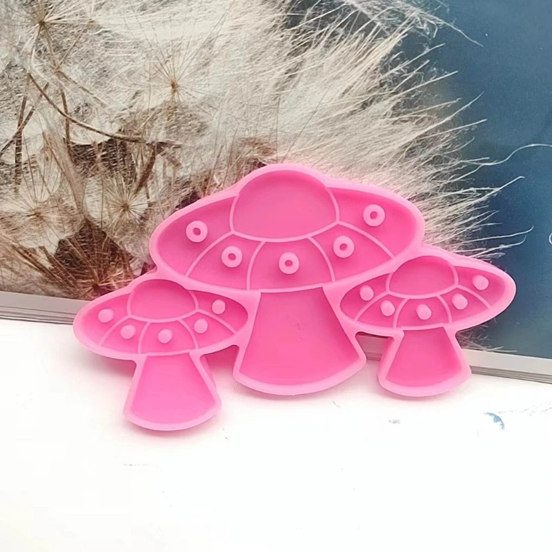 Cute UFO Alien Shape Earrings Silicone Mold Decorative Pendant Mold Handmade Epoxy Resin Mirror Molds DIY Jewelry Making Crafts
Cute UFO Alien Shape Earrings Silicone Mold Decorative Pendant Mold Handmade Epoxy Resin Mirror Molds DIY Jewelry Making Crafts