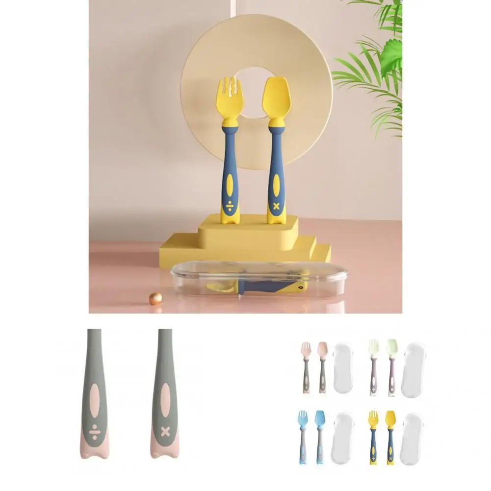 1 Set Spoon Fork Kit Reusable PP Minimalist Exercise Hand-on Ability Spoon Fork Set Infant Tableware Kit for Toddler
1 Set Spoon Fork Kit Reusable PP Minimalist Exercise Hand-on Ability Spoon Fork Set Infant Tableware Kit for Toddler