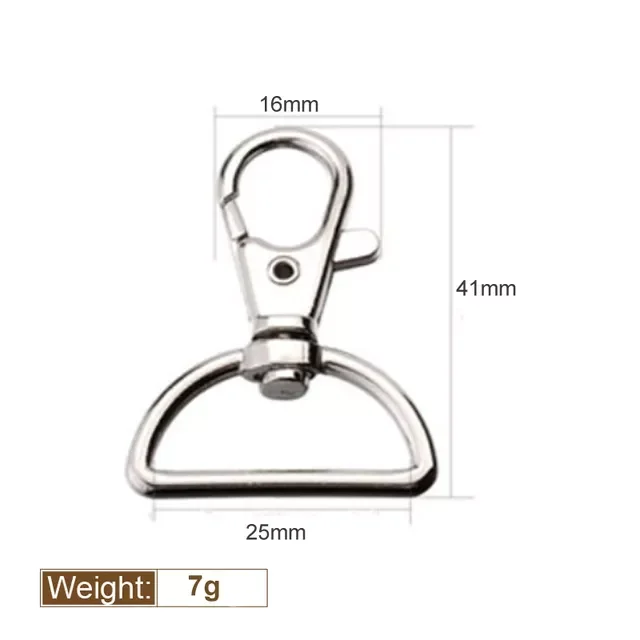 10Pcs/pack Metal Carabiner Clip Swivel Trigger Dog Buckle KeyRing KeyHooks retaining ring DIY Craft Lobster Clasp 6 Sizes
10Pcs/pack Metal Carabiner Clip Swivel Trigger Dog Buckle KeyRing KeyHooks retaining ring DIY Craft Lobster Clasp 6 Sizes
