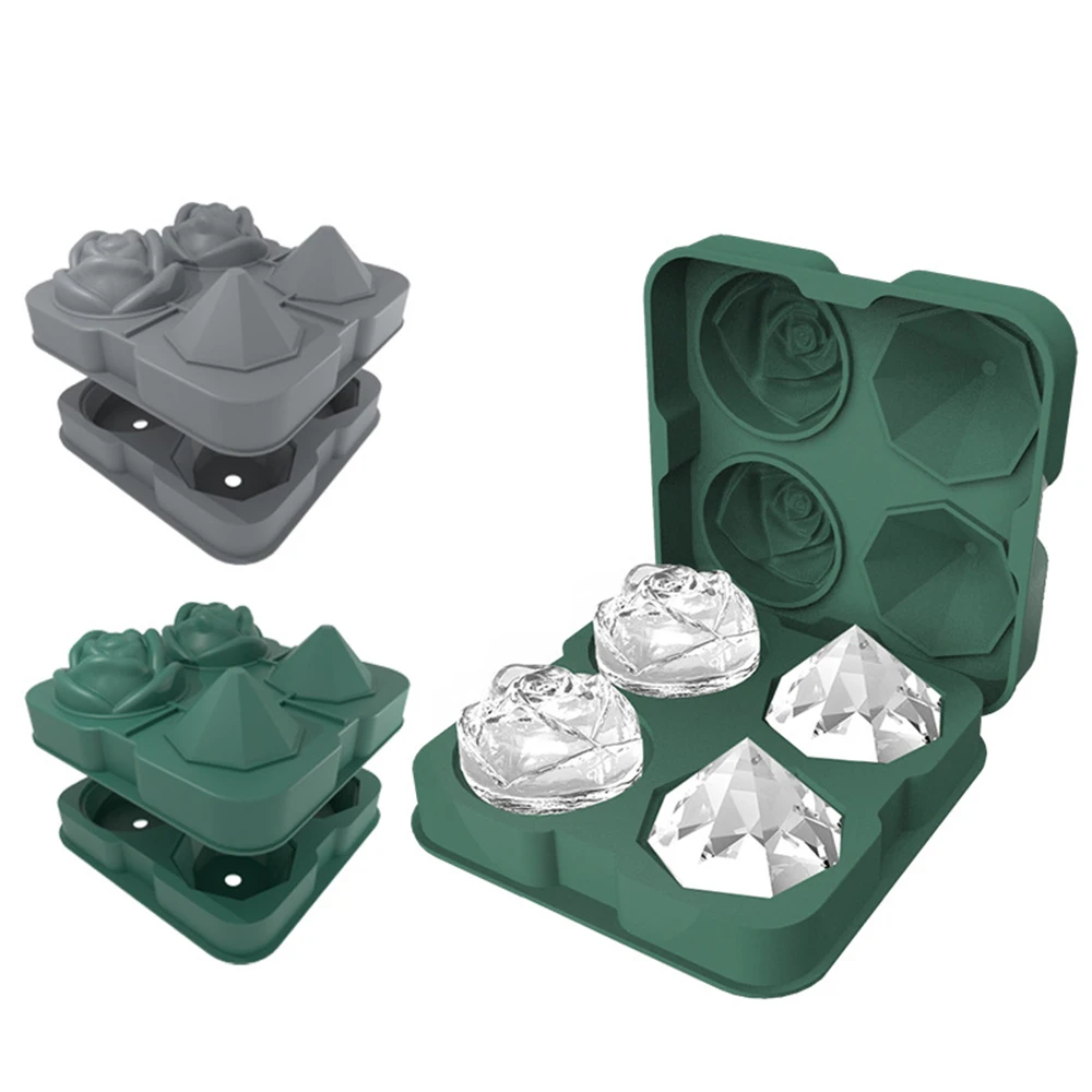 1pcs 4 Holes Silicone Ice Cube Tray Mold Rose Flower Shape Mold Cake Chocolate Molds Candy Jelly Molds Bar Tools Accessiories
1pcs 4 Holes Silicone Ice Cube Tray Mold Rose Flower Shape Mold Cake Chocolate Molds Candy Jelly Molds Bar Tools Accessiories