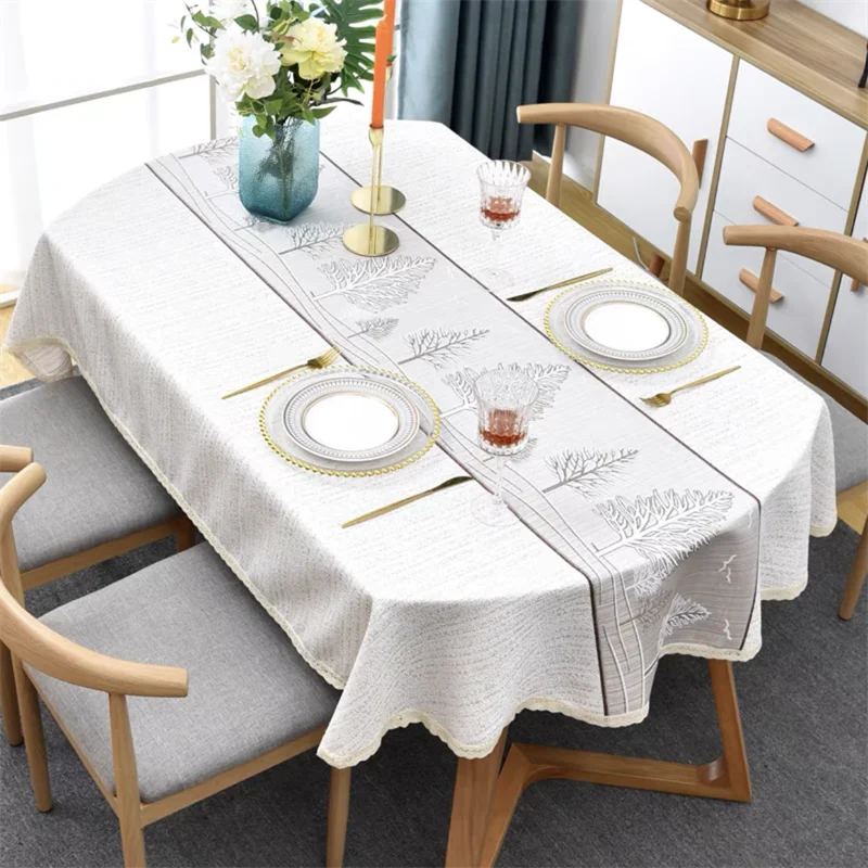 high quality cotton Linen Table cloth white lace selvage waterproof christmas tree hotel Wedding Dining room Table Cloth Cover
high quality cotton Linen Table cloth white lace selvage waterproof christmas tree hotel Wedding Dining room Table Cloth Cover