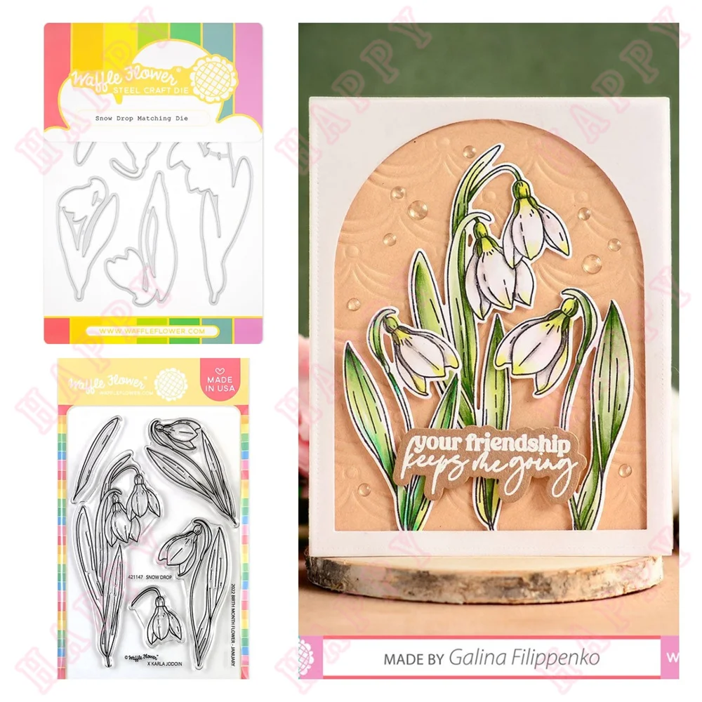 Metal Craft Cutting Dies Stamps Snow Drop January Birth Flower Scrapbook Diary Decoration Greeting Card Handmade Embossing New
Metal Craft Cutting Dies Stamps Snow Drop January Birth Flower Scrapbook Diary Decoration Greeting Card Handmade Embossing New