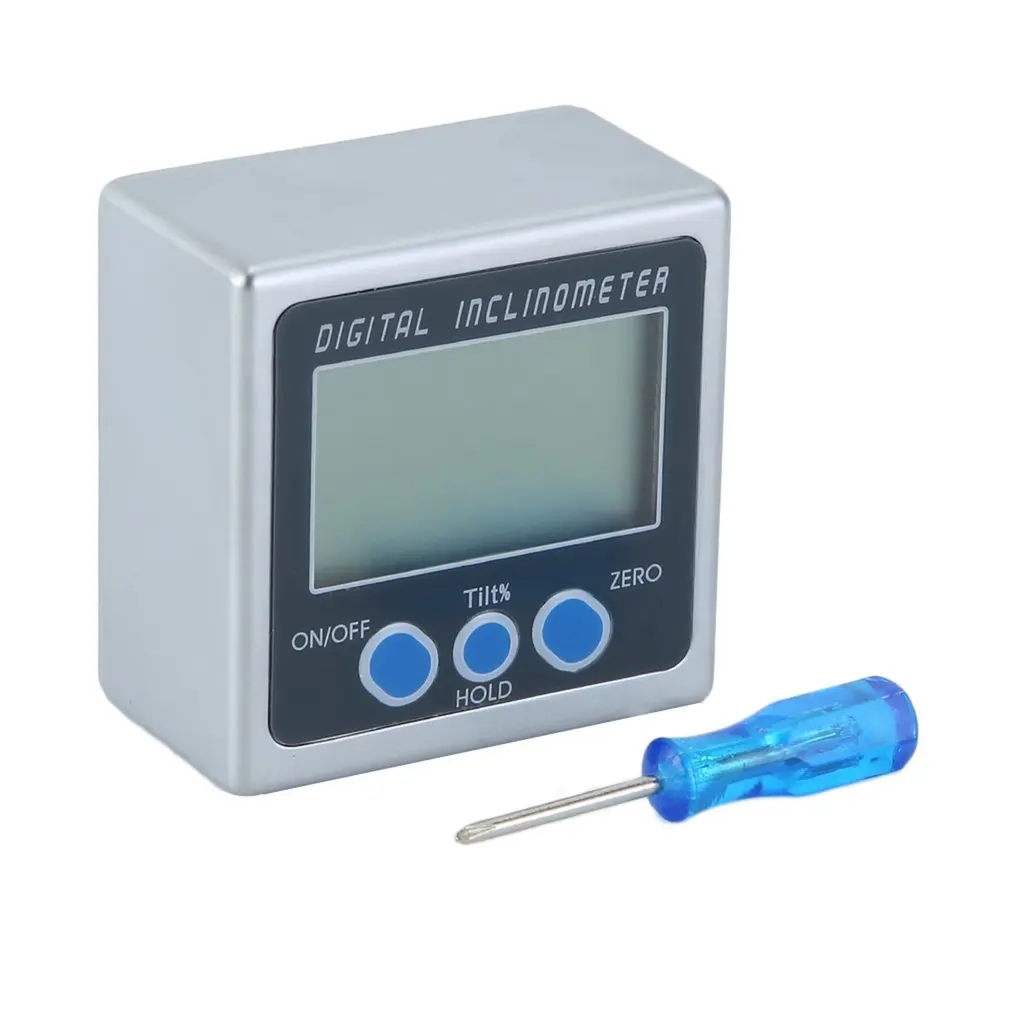 Digital Protractor Angle Gauge Angle Finder Backlight LCD Protractor Level Box Inclinometer With Magnetic Based Waterproof
Digital Protractor Angle Gauge Angle Finder Backlight LCD Protractor Level Box Inclinometer With Magnetic Based Waterproof