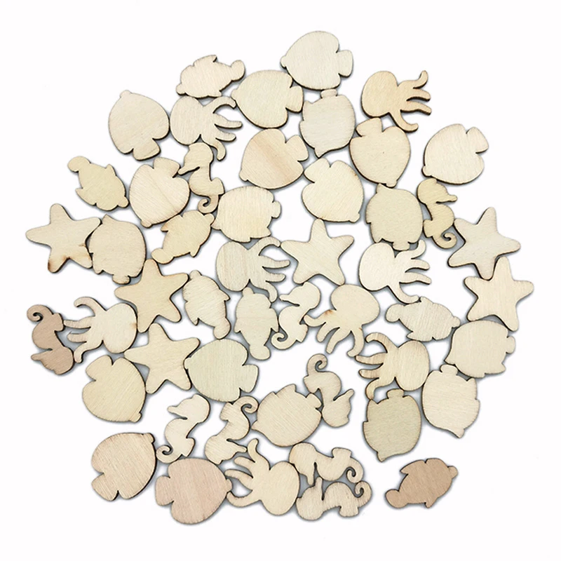 50pcs Unfinished Wood Cutouts Ocean Animals, Wooden Crafts for Kids Home Decor Ornament DIY Craft Art Project
50pcs Unfinished Wood Cutouts Ocean Animals, Wooden Crafts for Kids Home Decor Ornament DIY Craft Art Project