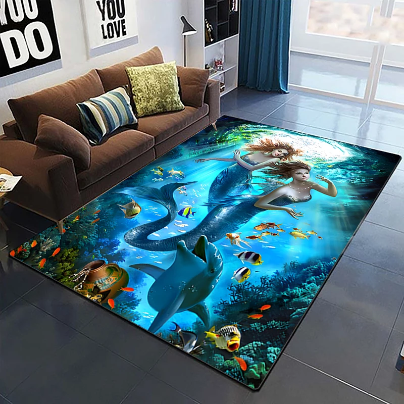 Anime The Mermaid Princess Carpets Living Room Decoration Bedroom Parlor Table Area Rug Mat Soft Flannel Large Rugs and Carpet
Anime The Mermaid Princess Carpets Living Room Decoration Bedroom Parlor Table Area Rug Mat Soft Flannel Large Rugs and Carpet