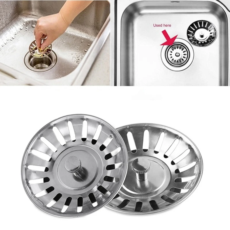 Stainless Steel Sink Strainer for Kitchen Shower Floor Drain Sink Filter Plug Filter Laundry Bath Hair Strainers Kitchen Tool
Stainless Steel Sink Strainer for Kitchen Shower Floor Drain Sink Filter Plug Filter Laundry Bath Hair Strainers Kitchen Tool