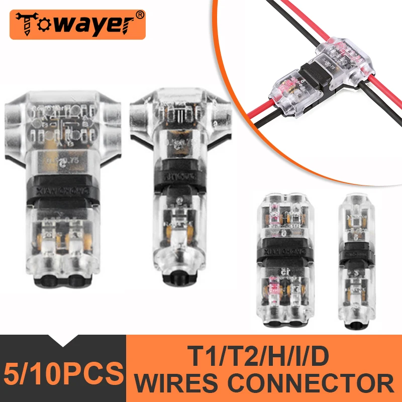 5/10Pcs 2 Pin Wiring 8-22AWG Pluggable Wires Connector Mini Quick Terminal Block Tools Crimp Non Destructive Wire Connector
5/10Pcs 2 Pin Wiring 8-22AWG Pluggable Wires Connector Mini Quick Terminal Block Tools Crimp Non Destructive Wire Connector