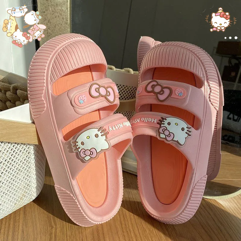 Kawaii Sanrio Hello Kittys Kuromi Cinnamoroll My Melody Cute Female Students Outside Wear Anti-Slip Sandals Girl Anime Gift Toys
Kawaii Sanrio Hello Kittys Kuromi Cinnamoroll My Melody Cute Female Students Outside Wear Anti-Slip Sandals Girl Anime Gift Toys