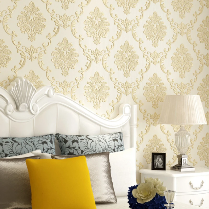 European style self-adhesive wallpaper fine pressed non-woven thickened 3D relief wallpaper background wall sticker 1m
European style self-adhesive wallpaper fine pressed non-woven thickened 3D relief wallpaper background wall sticker 1m
