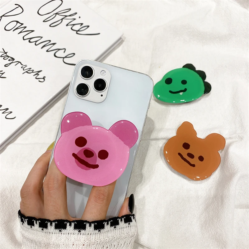 Glossy Korean Ins Bear Foldable Elastic Grip Tok Socket Mobile Phone Bracket Support Finger Ring Universal Bracket
Glossy Korean Ins Bear Foldable Elastic Grip Tok Socket Mobile Phone Bracket Support Finger Ring Universal Bracket